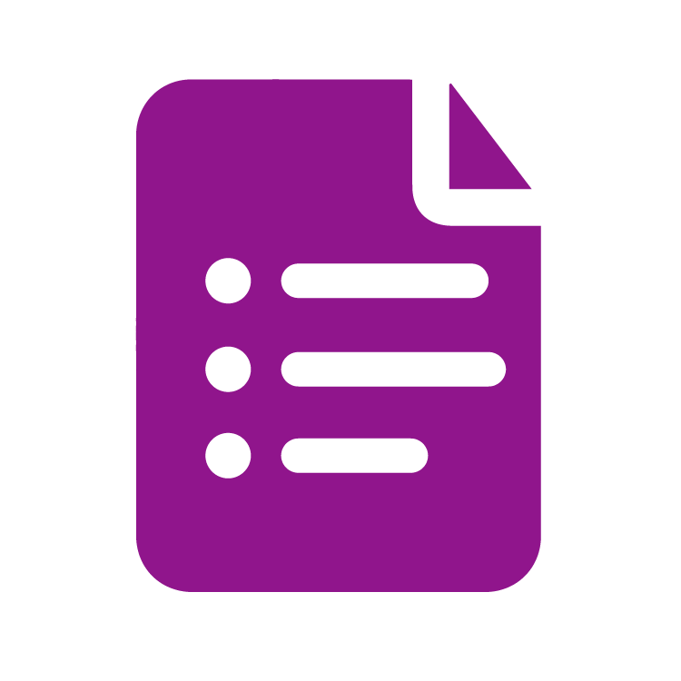 A notebook icon
